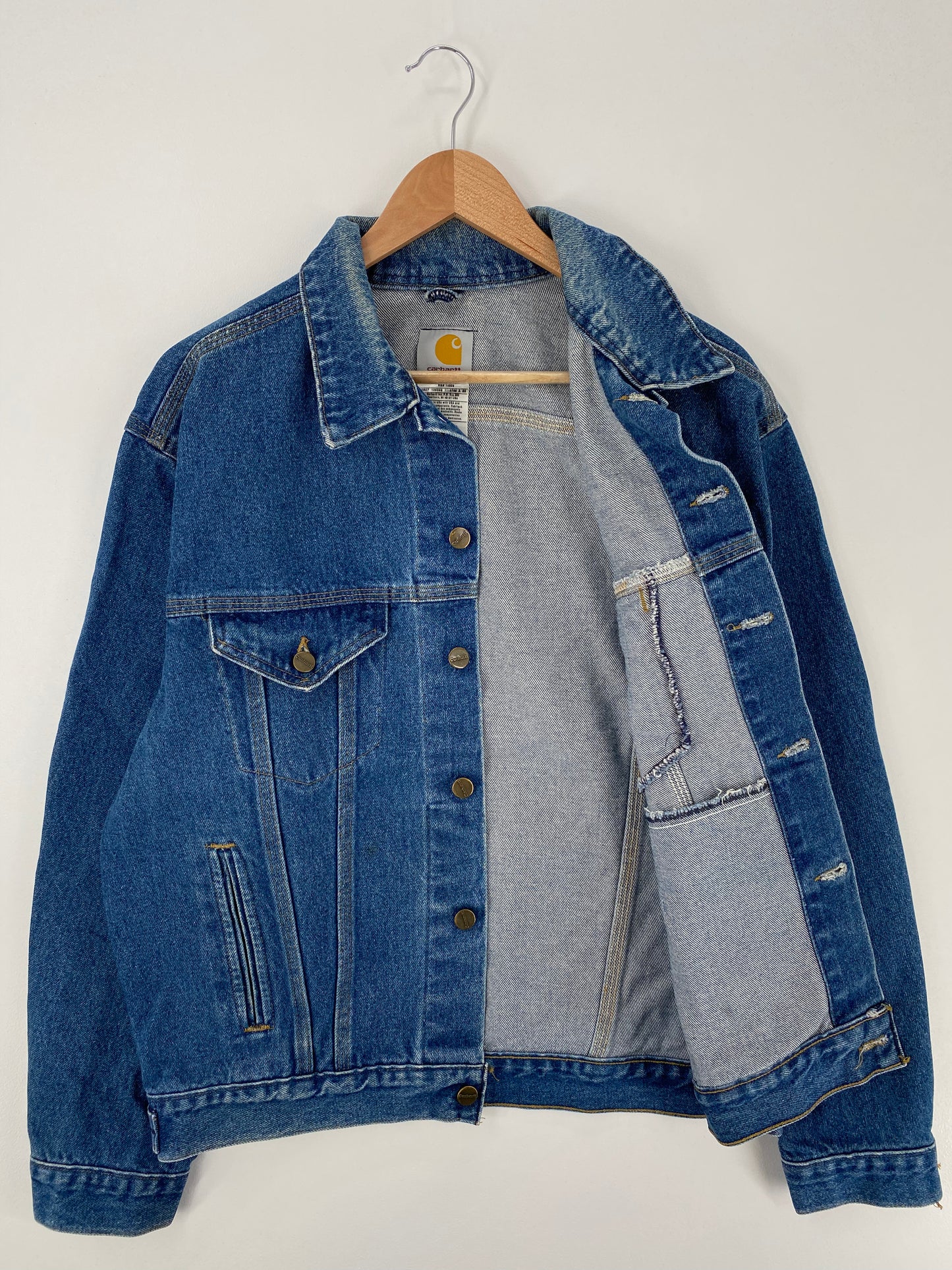 Vintage CARHARTT Size M Denim Jacket / A694