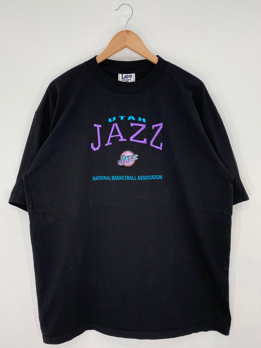 90's UTAH JAZZ Size XL Vintage NBA T-shirt / K9755
