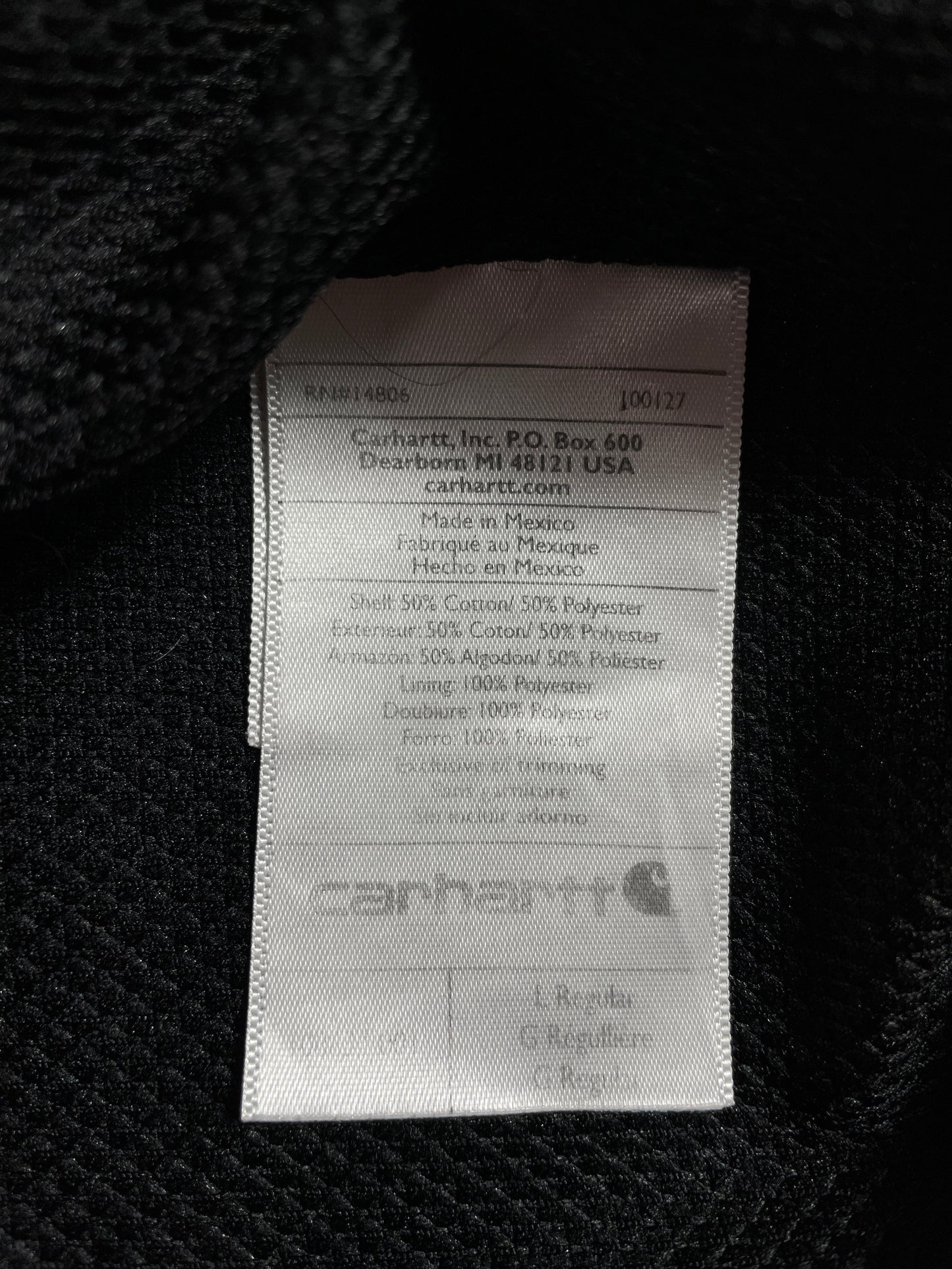 Vintage CARHARTT Size L Hoodie Zip-up Sweat-Shirt / E3060S