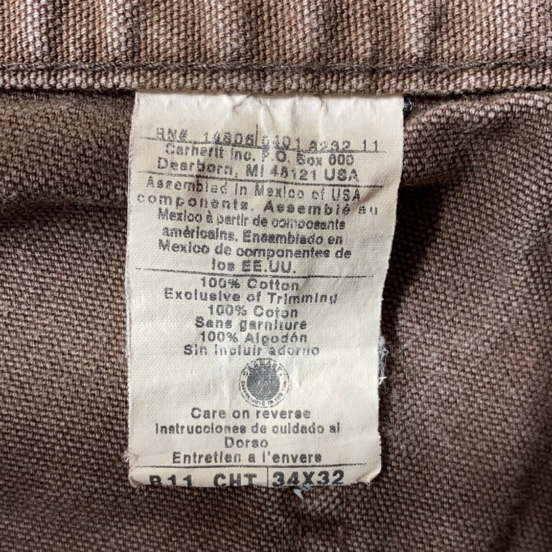 Vintage CARHARTT Size 34x32 Duck Pants / K8069