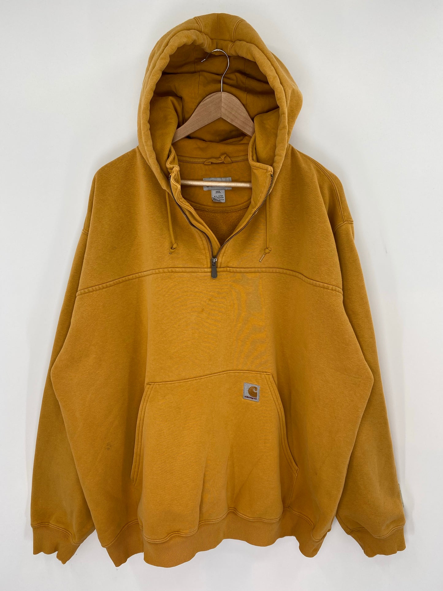 Vintage CARHARTT Size XXL Half Zip Hoodie Sweat-Shirt / K8780