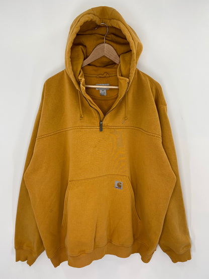 Vintage CARHARTT Size XXL Half Zip Hoodie Sweat-Shirt / K8780