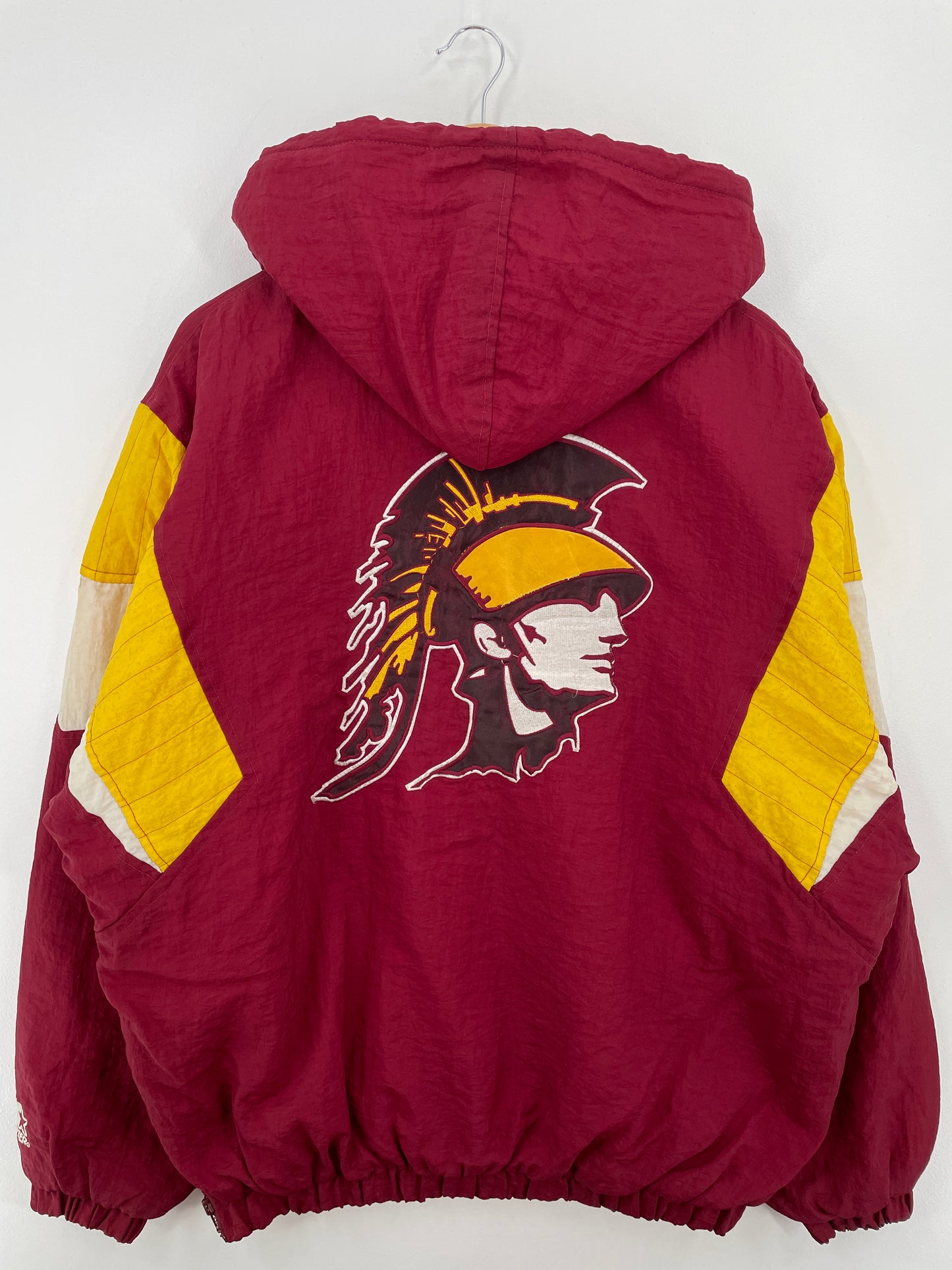 90’s STARTER x USC UNIVERSITY OF CALIFORNIA Size L College Padded Nylon Jacket / A8280