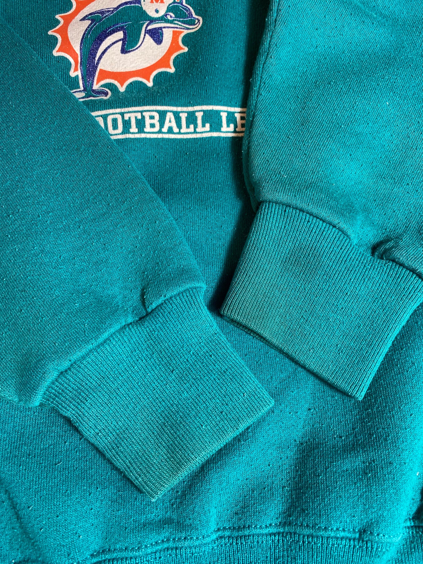 1998 MIAMI DOLPHINS Made in USA Size XL Vintage NFL Sweat-Shirt / A9855