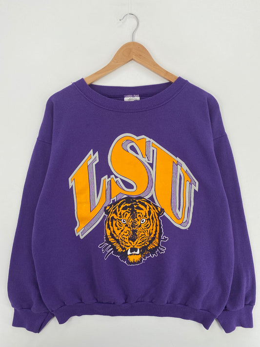 90's LOUISIANA STATE UNIVERSITY Made in USA Size XL Vintage College Sweat-shirt / A6188