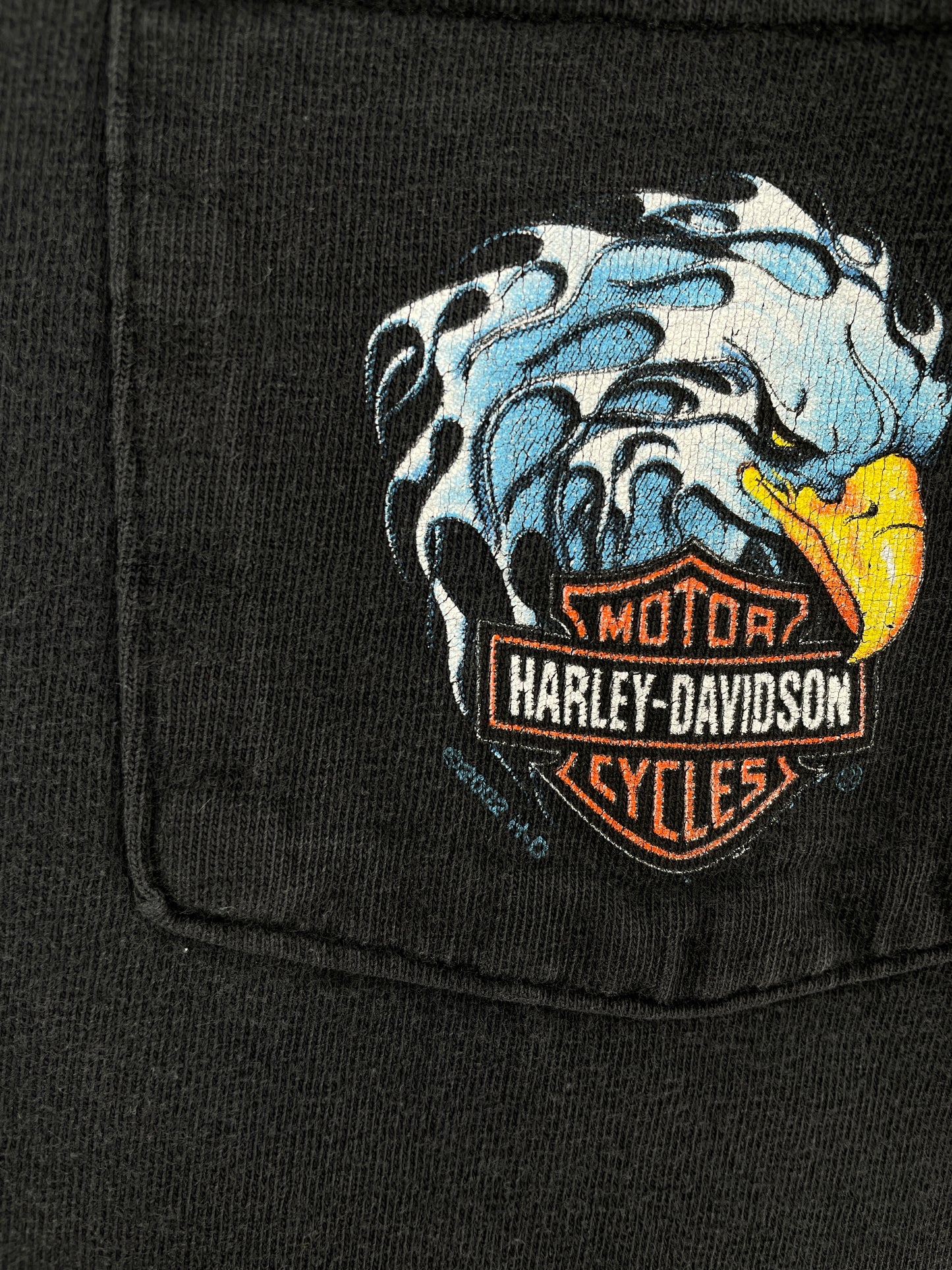 2002 HARLEY DAVIDSON Size L Vintage Long sleeve T-Shirt / E4880T