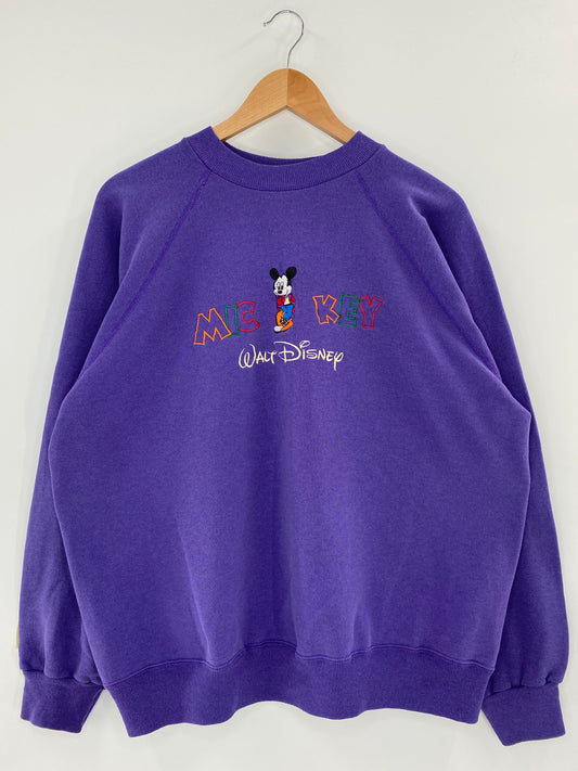 90's DISNEY MICKEY Size XL Vintage Sweat-shirt / K5101