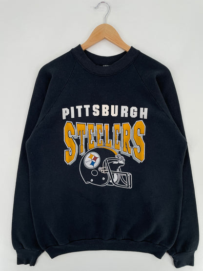 .90's PITTSBURGH STEELERS Made in USA Size XL Vintage NFL Sweat-shirt / E2049S