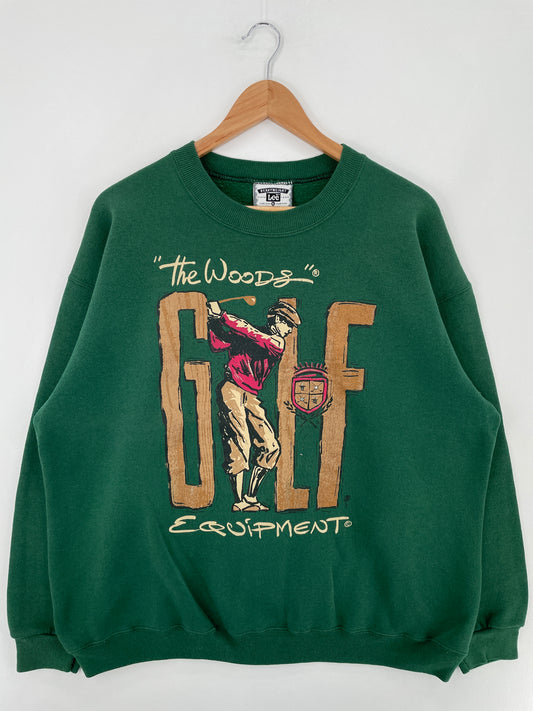 90's THE WOODS GOLF Made in USA Size XL Vintage Sweat-Shirt / E1463S