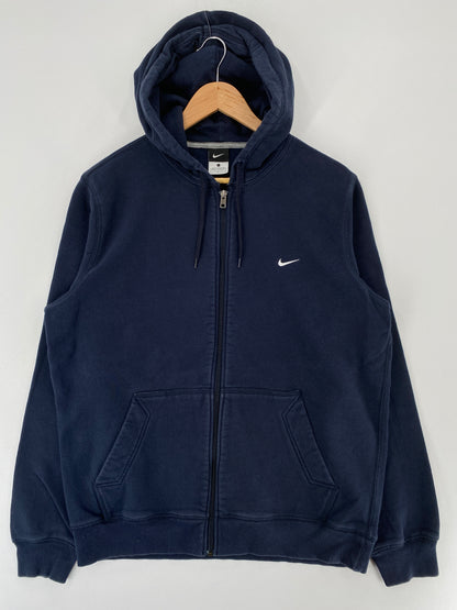 Vintage NIKE MINI SWOOSH Size L Zip-up Hoodie Sweat-Shirt / E5614S