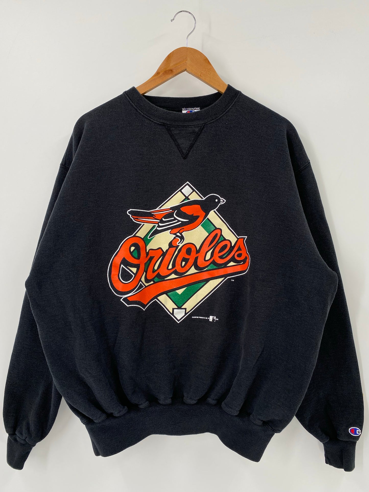 1998 BALTIMORE ORIOLES Made in USA Size XXL Vintage NLB Sweat shirt / K4698