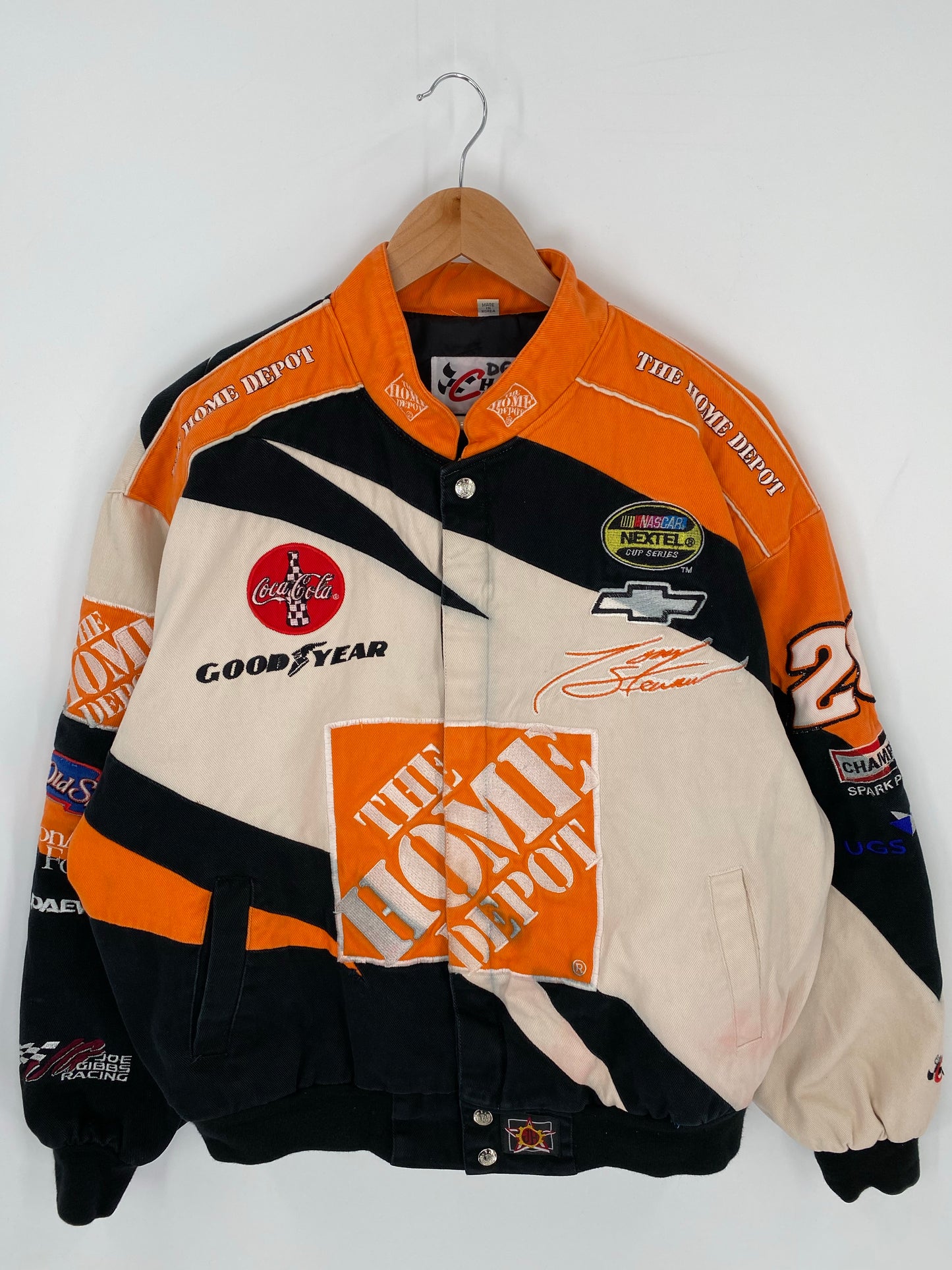 Vintage HOME DEPO x NASCAR TONNY STEWART Size L Racing Jacket/ K8308