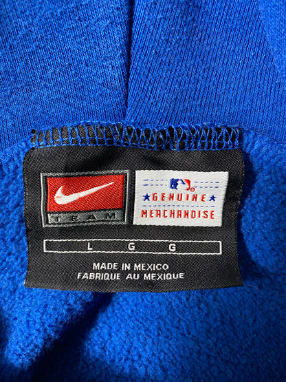 00' NIKE CUBS Size L Vintage MLB Hoodie Sweat-shirt / K6386