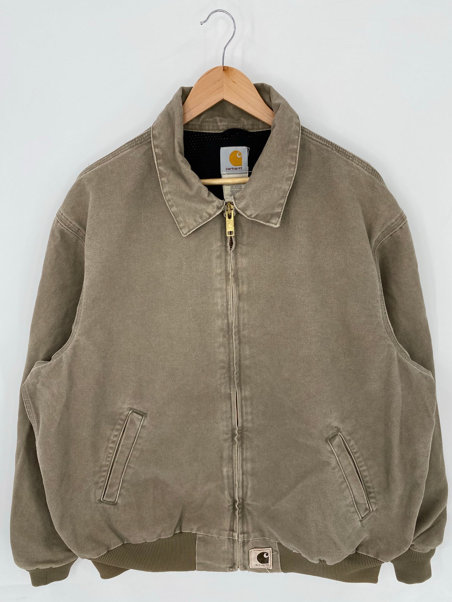 Vintage CARHARTT Size XL Zip-up Sweat-shirt Jacket / K7983