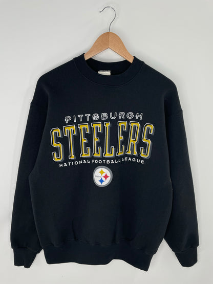 90’s PITTSBURGH STEELERS Made in USA Size L Vintage NFL Sweat-Shirts/ K8634