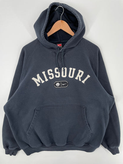 00' NIKE MISSOURI Size L Vintage College Hoodie Sweat-shirt / A596