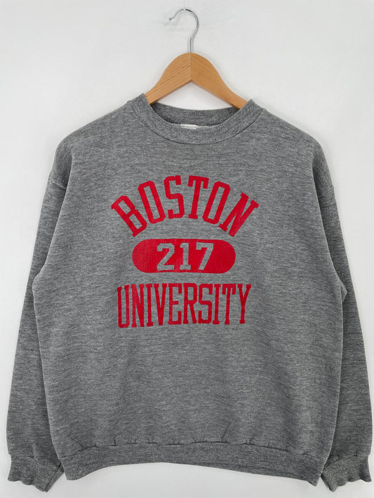 90's RUSSELL x BOSTON UNIVERSITY Made in USa Size XL Vintage College Sweat-shirt / E1335S