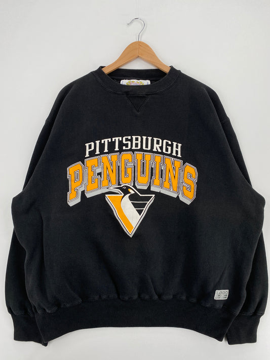 90's PITTSBURGH PENGUINS Size XL Vintage NFL Sweat-Shirt / A5037