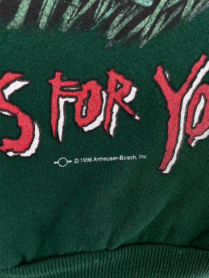 1998 BUDWEISER Made in USA Size L Vintage Sweat-Shirt / E5006S