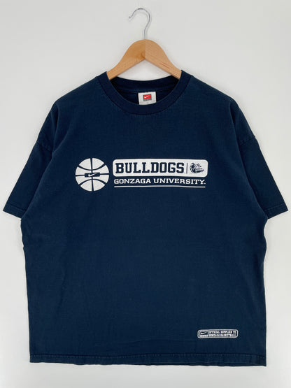 00' NIKE GONZAGA UNIVERSITY Size XL Vintage College T-Shirts / A1728