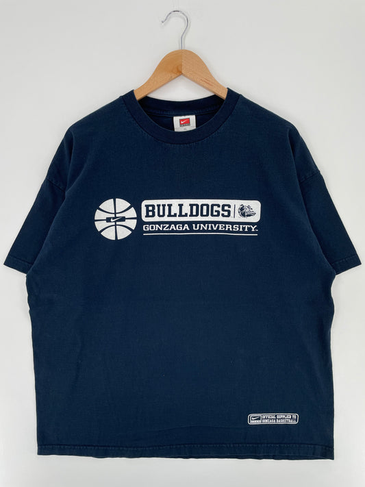 00' NIKE GONZAGA UNIVERSITY Size XL Vintage College T-Shirts / A1728