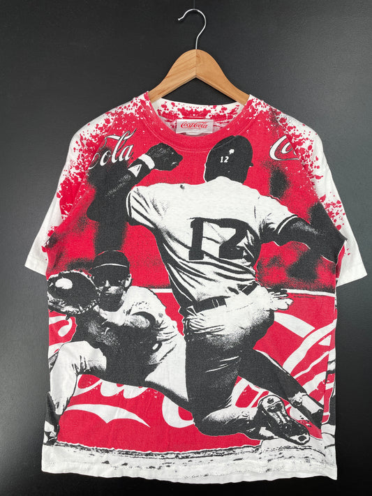 .1994 COCA COLA Size L Vintage T-shirt / A8999