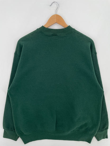 90's NEW YORK CITY Made in USA Size L Vintage College Sweat-shirt / E1218