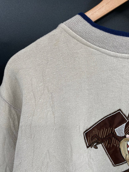 1996' LOONEY TUNES TAZ Size XL Vintage Sweat-shirt / k5675