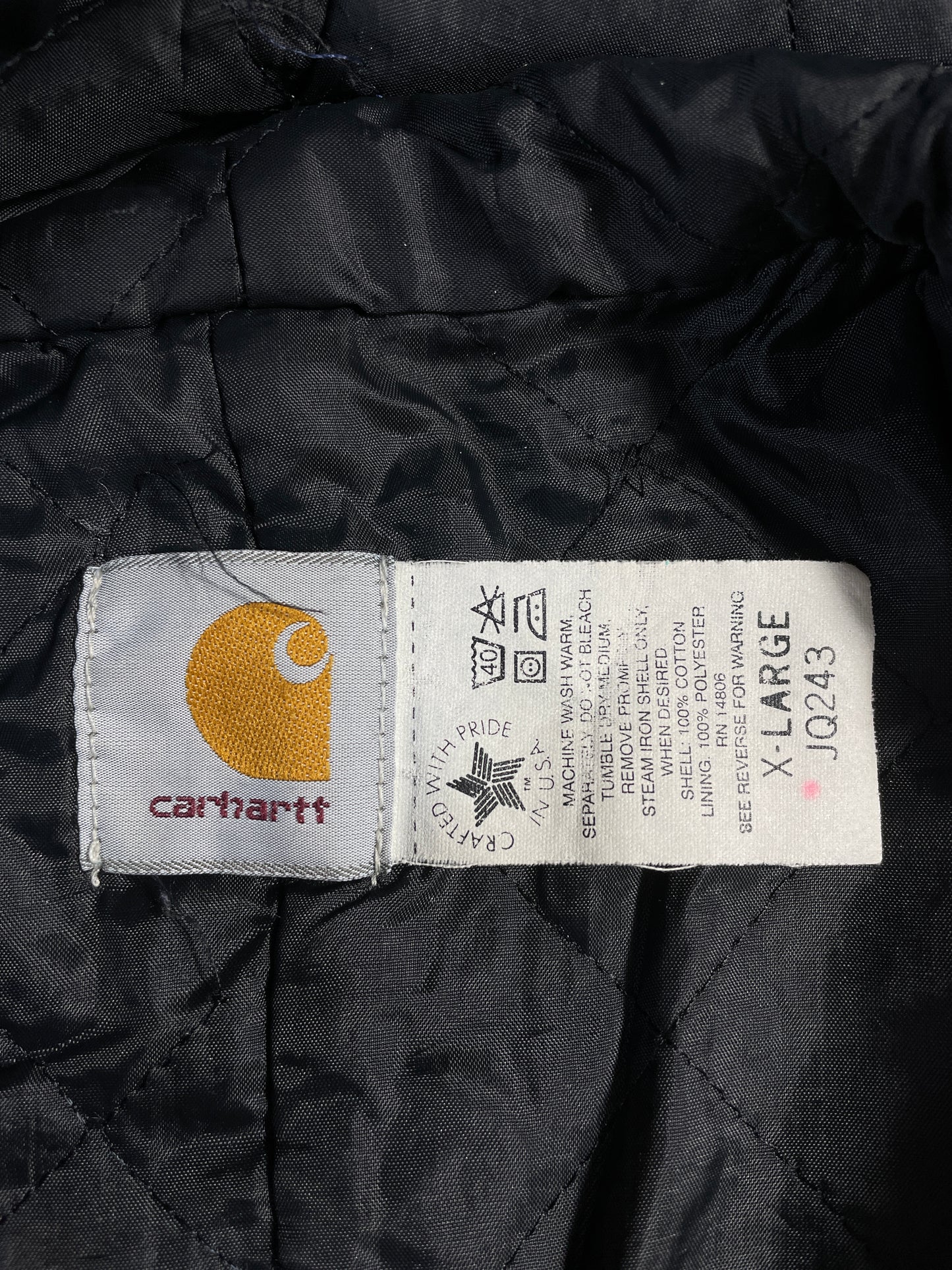 90’s CARHARTT Made in USA Size L Hoodie Duck Jacket / A8733
