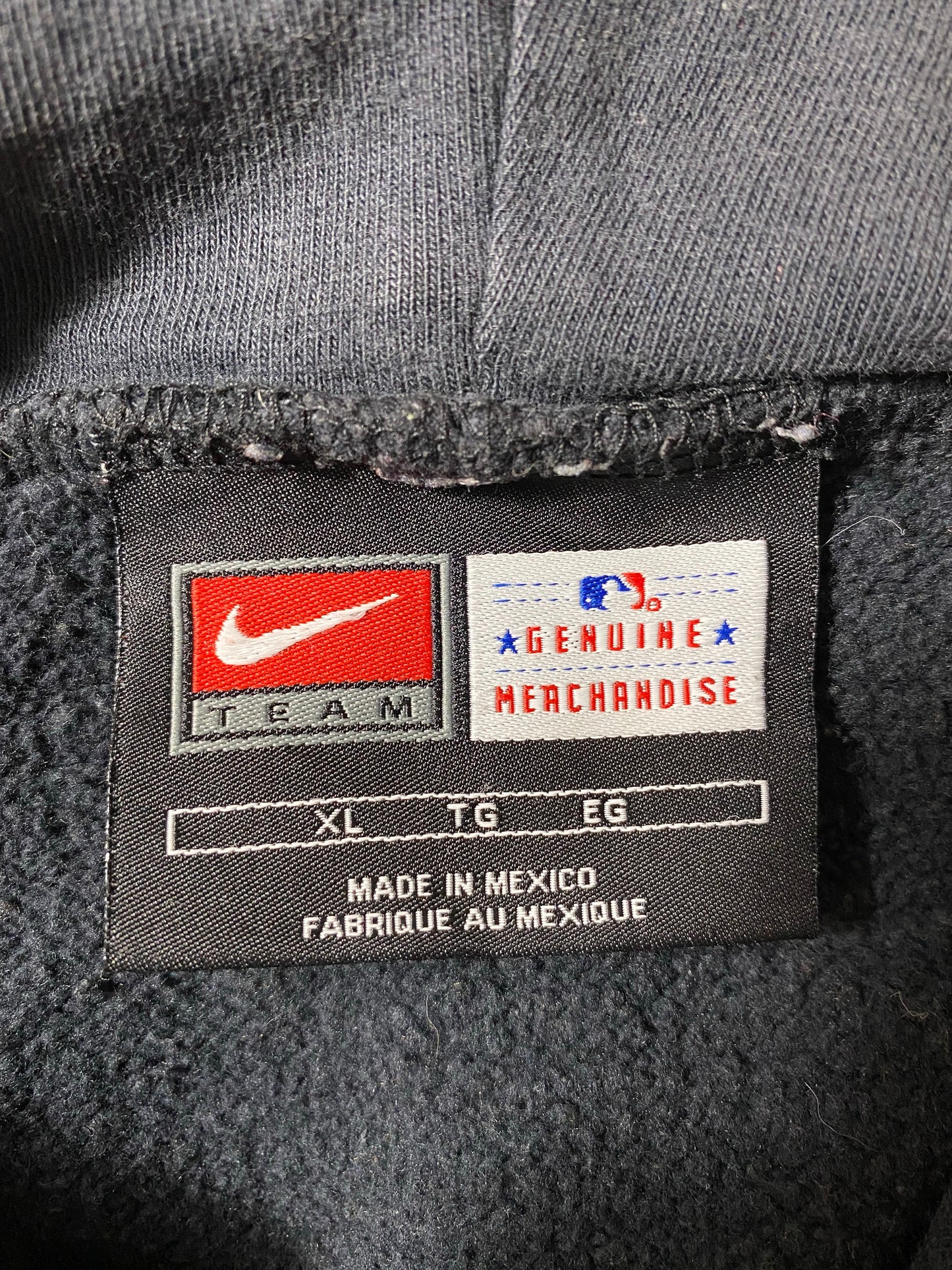 00' NIKE METS Size XL Vintage MLB Hoodie Sweat-shirt / K6387