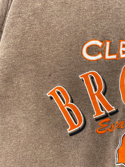 90's CLEVELAND BROWNS Size XL Vintage NFL Sweat-Shirt / A4412