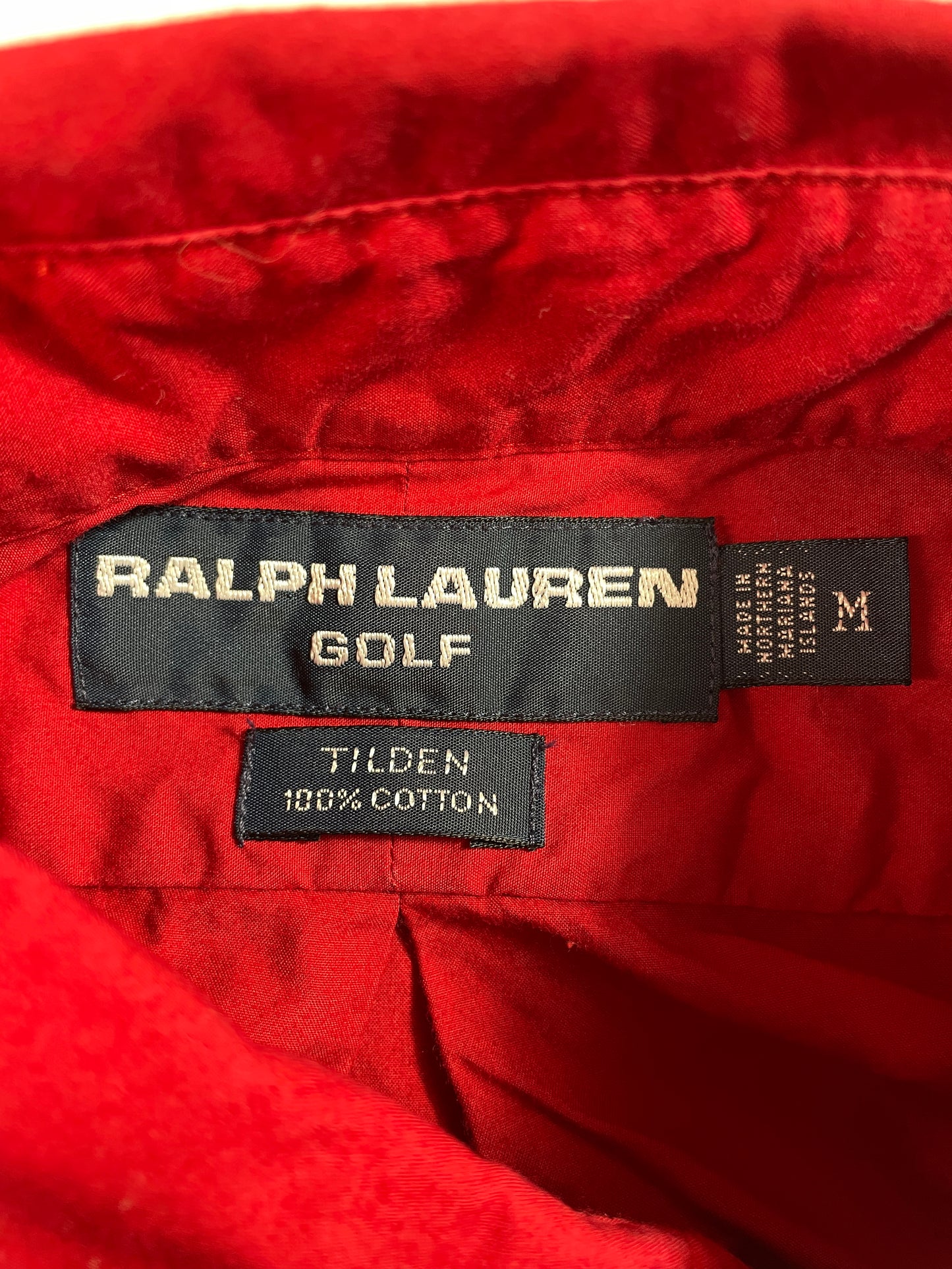 90’s POLO BEAR RALPH LAUREN GOLF Size M Vintage Button Down Shirt / G3399B