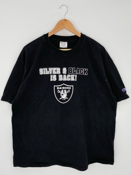 Vintage RAIDERS Made in USA Size XXL Vintage NFL T-Shirt / K6042