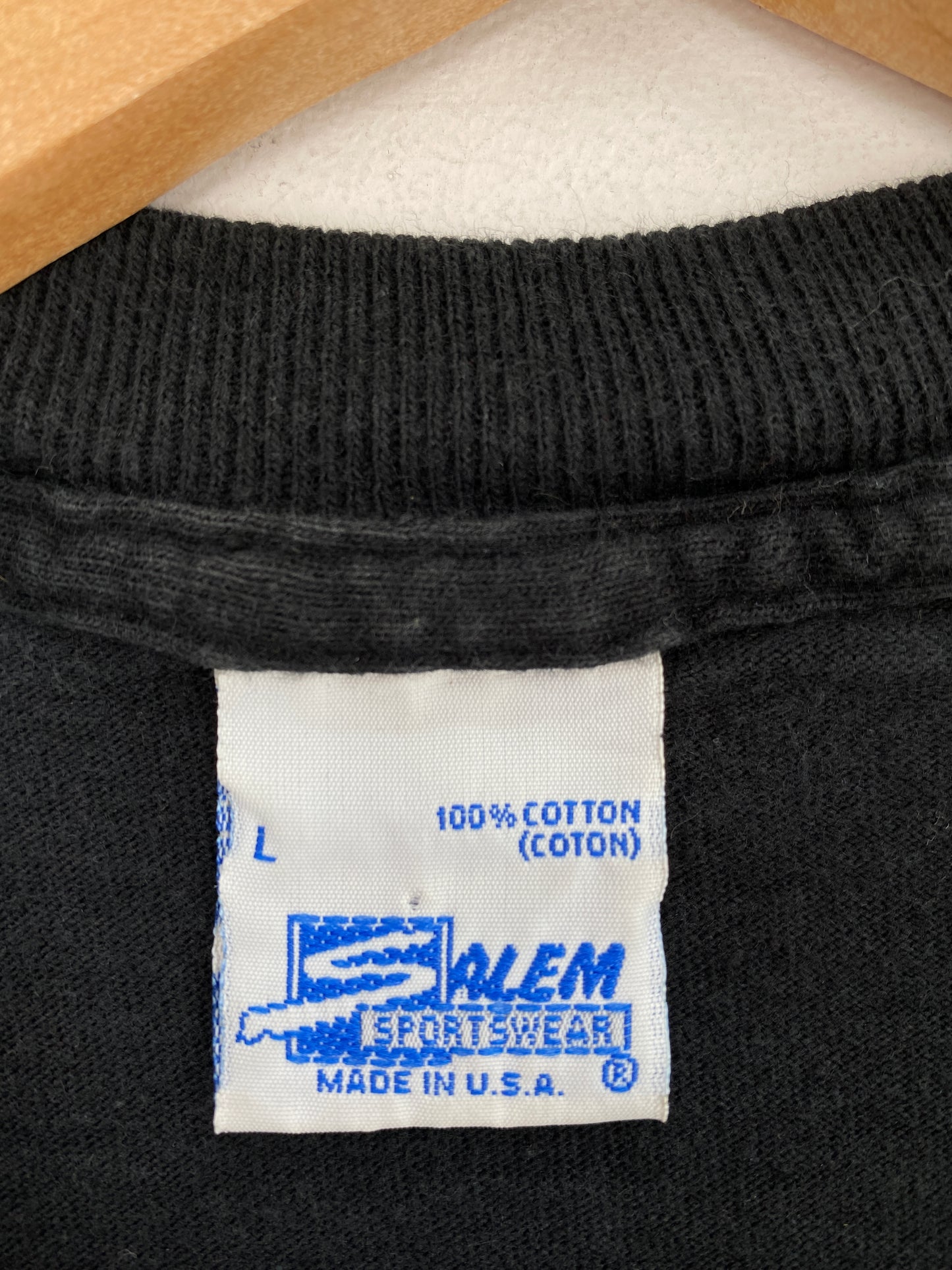 1996 SALEM x SUPER BOWL PITTSBURGH STEELERS x DALLAS COWBOYS Made in USA Size L NFL Vintage T-Shirts / A6347