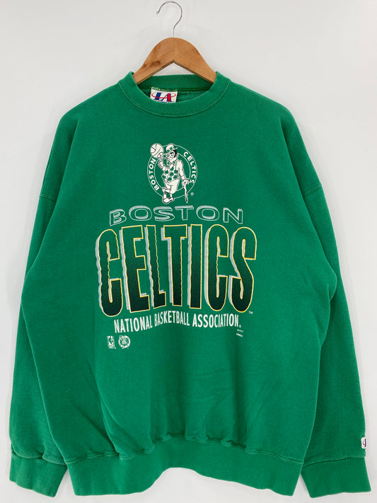 2000 BOSTON CELTICS Made in USA Size XL Vintage NBA Sweat-Shirt / K4147