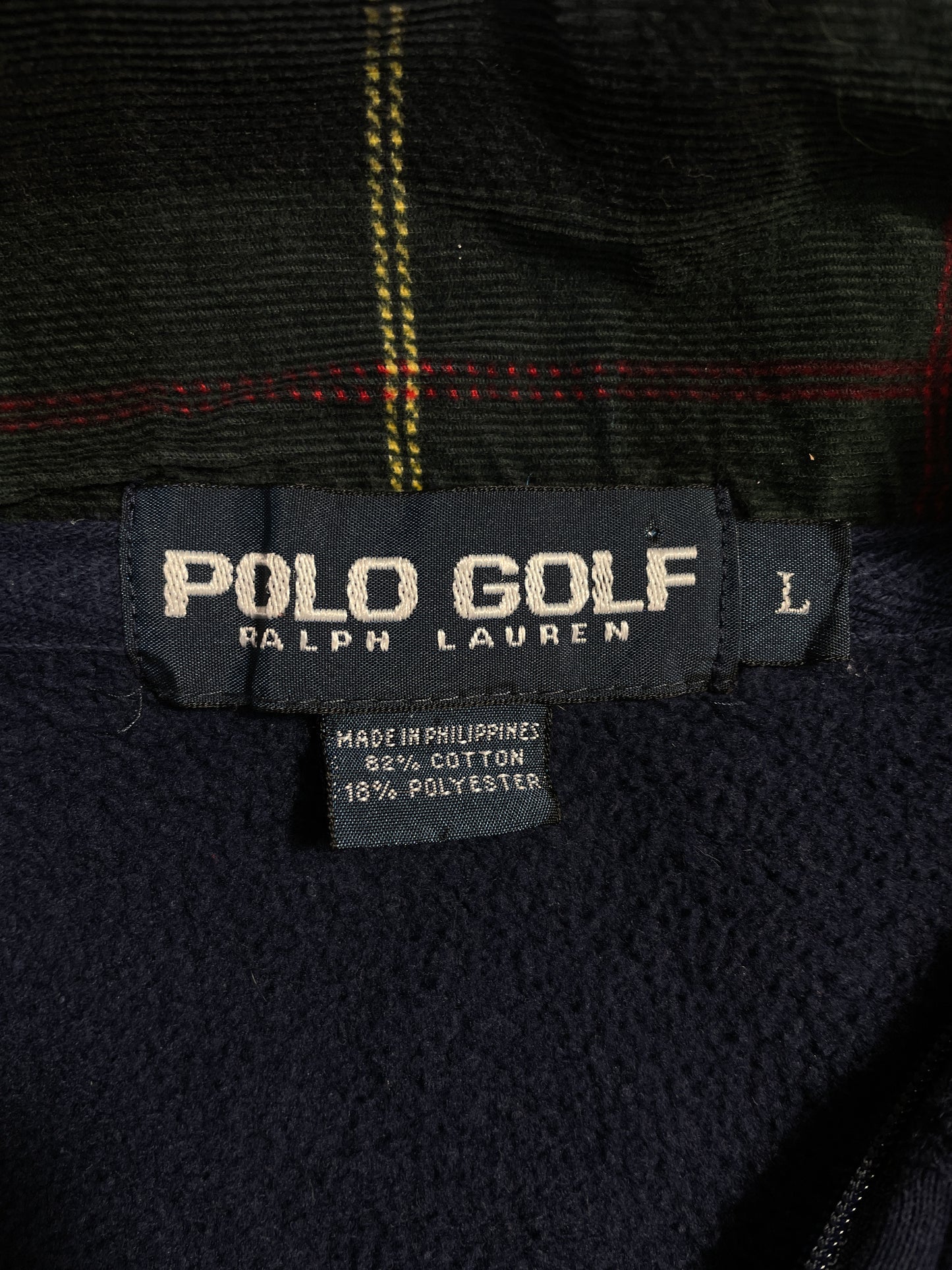 90’s POLO GOLF RALPH LAUREN Size L Vintage half Zip Sweat-shirt / E196