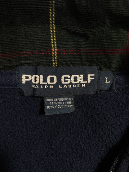 90’s POLO GOLF RALPH LAUREN Size L Vintage half Zip Sweat-shirt / E196