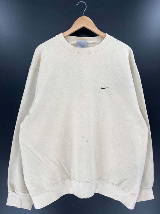 90's NIKE MINI SWOOSH Size XL Vintage Sweat Shirts / K5079