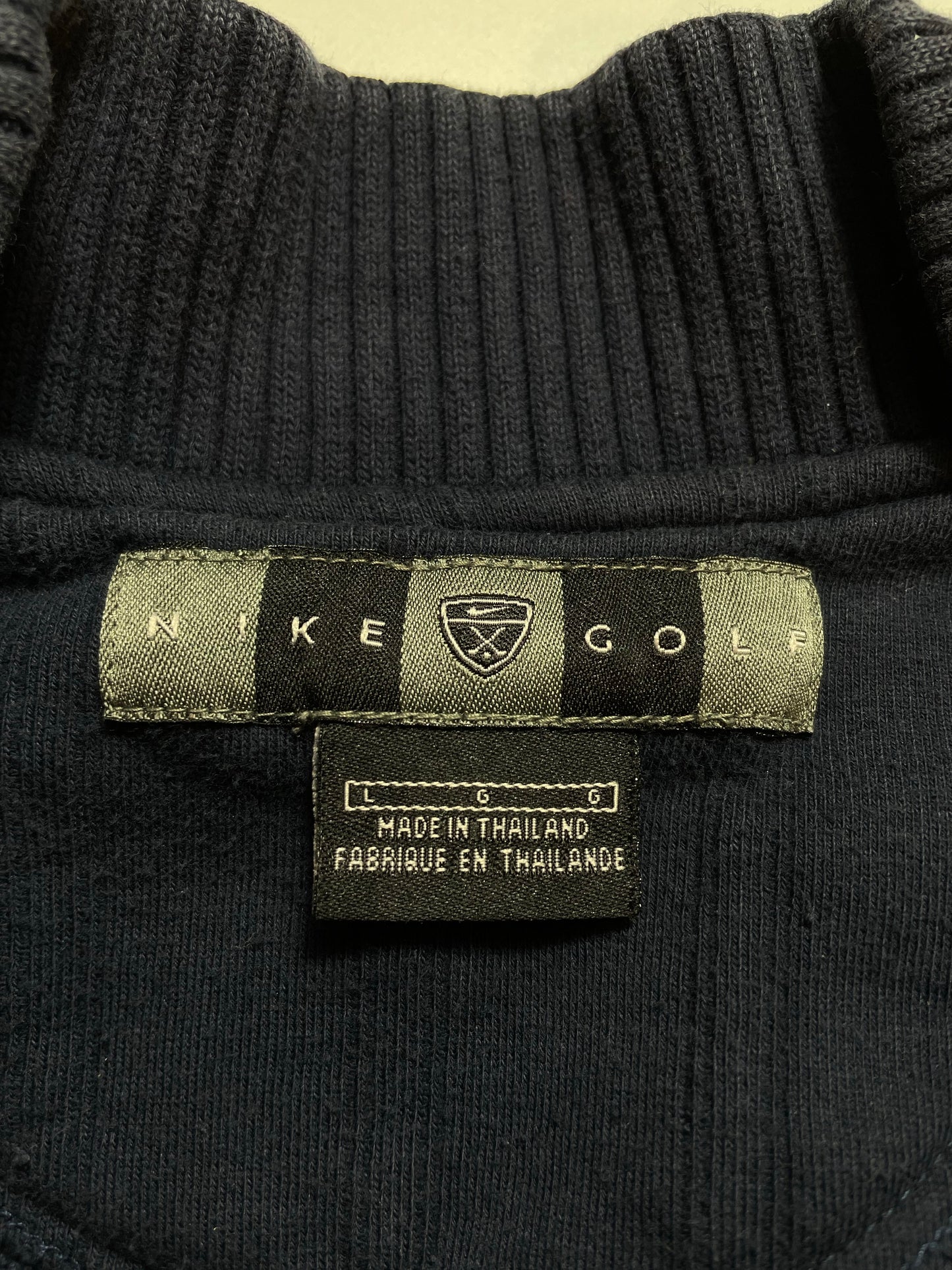 00' NIKE GOLF Size L Vintage Half Zip-up Sweat-shirt / K9581