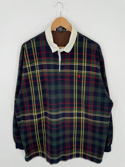 90's POLO RALPH LAUREN Size XL Vintage Rugby-Shirt / A8631