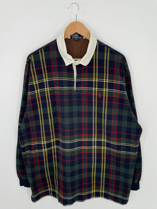 90's POLO RALPH LAUREN Size XL Vintage Rugby-Shirt / A8631