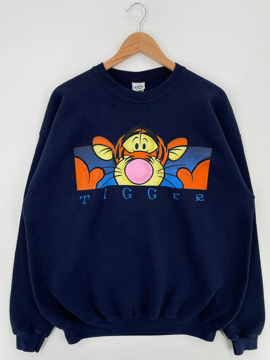 00' DISNEY TIGGER Made in USA Size XL Vintage Sweat-shirt / E832