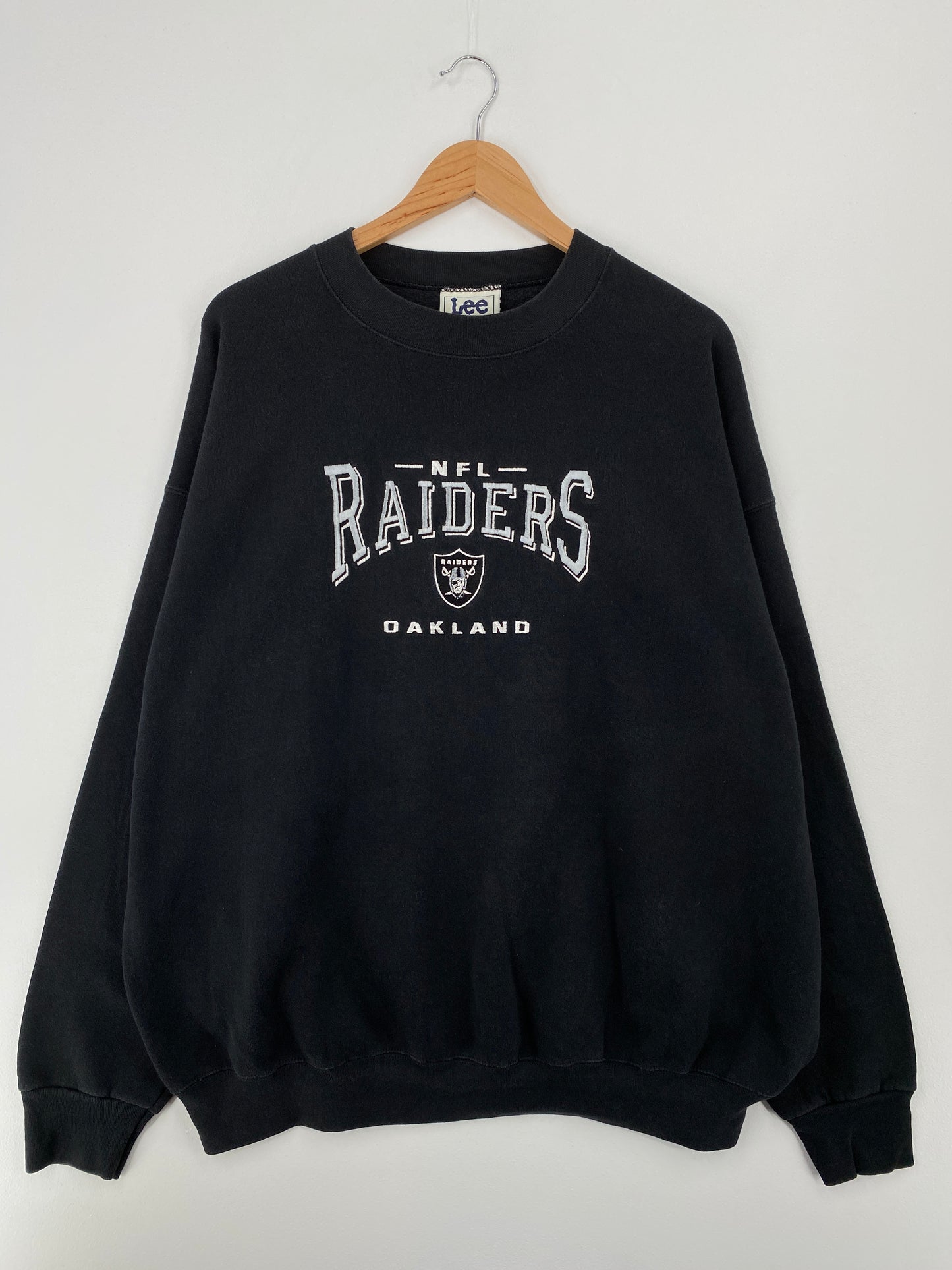 90’s OAKLAND RAIDERS Made in USA Size XXL NFL Sweat-shirt / A8713