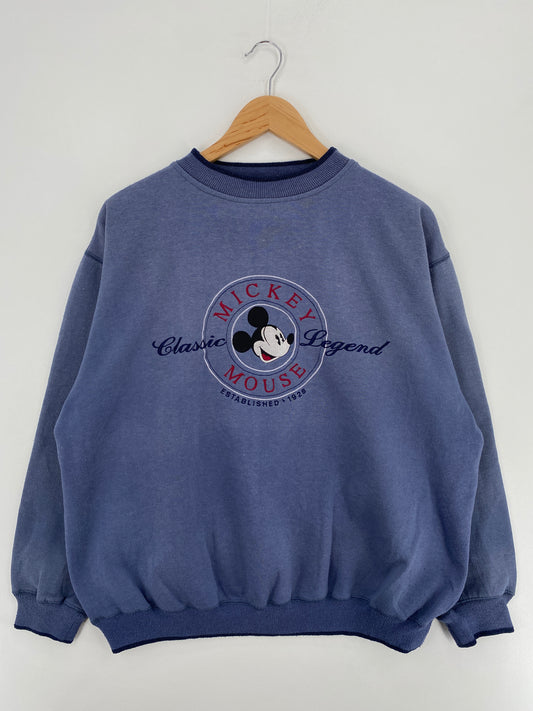 90's DISNEY MICKEY Size (Approx.XL) Vintage Sweat-shirt / A5206