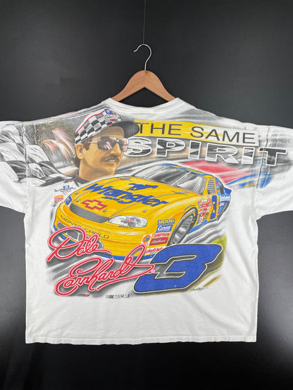 90's NASCAR DALE EARNHARDT Made in USA Size XXL Vintage Racing T-Shirt / A2232