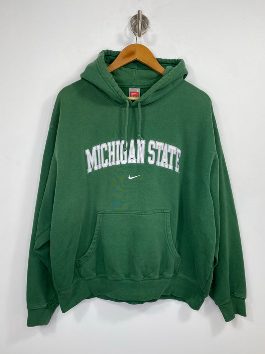 90’s Nike Michigan State Vintage Hoodie Sweat-Shirt / 4786
