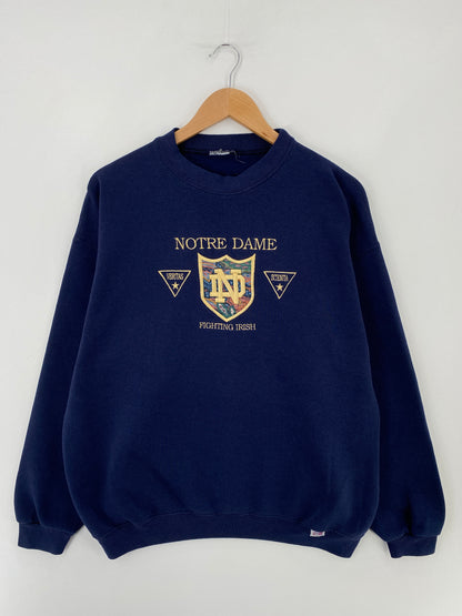 Vintage NOTRE DAME (No tag) Approx. Size L/XL College Sweat-Shirt / E3699S