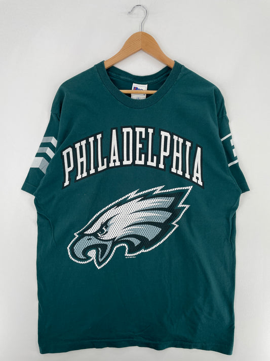 90's PHILADELPHIA EAGLES Made in USA Size XL Vintage NFL T-Shirt / E2421T