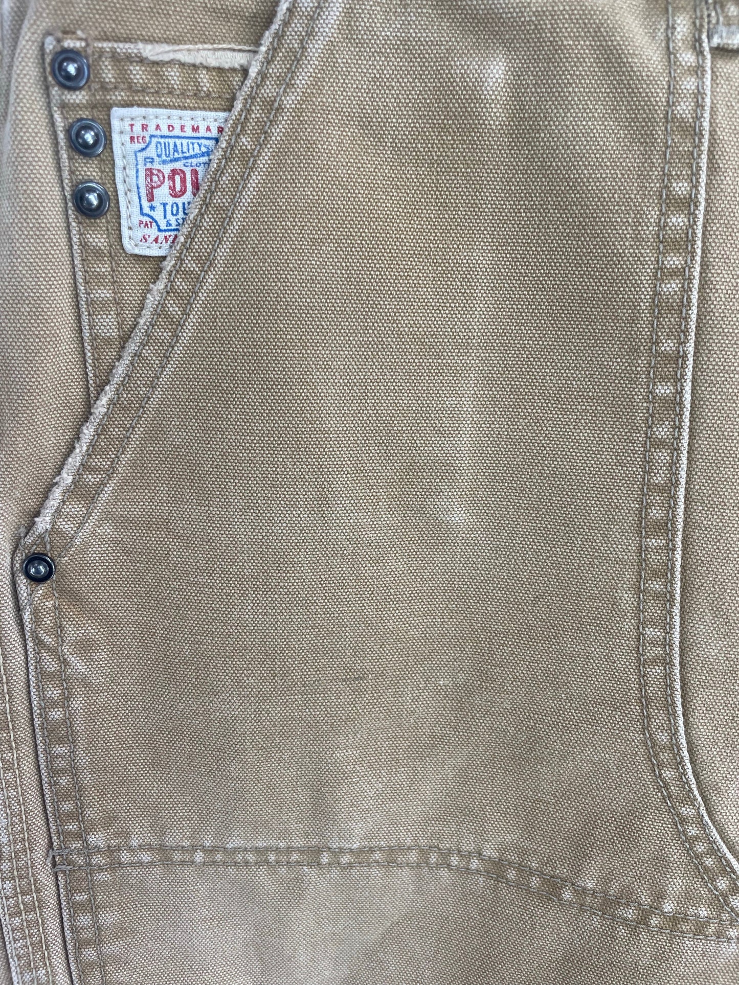 .90’s POLO RALPH LAUREN Size W34xL30 Double Knee Duck Pants / A9095