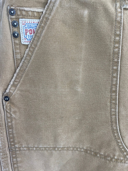 .90’s POLO RALPH LAUREN Size W34xL30 Double Knee Duck Pants / A9095